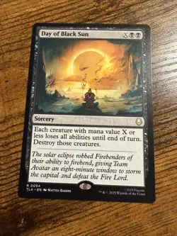MTG Magic The Gathering Avatar Rare Day of Black Sun - Image 1