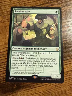 MTG Magic The Gathering Avatar Rare Earthen Ally - Image 1