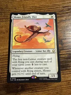 MTG Magic The Gathering Avatar Rare Momo Friendly Flier - Image 1