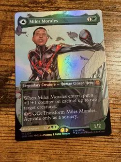 MTG Spider-Man Miles Morales Ultimate Spider-Man Borderless Foil 0234 - Image 1