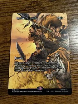MTG Spider-Man Eternal Legal Borderless Hunter's Insight - Image 1