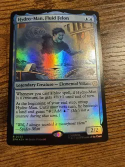 MTG Magic The Gathering Spider-Man Rare FOIL Hydro-Man Fluid Felon - Image 1