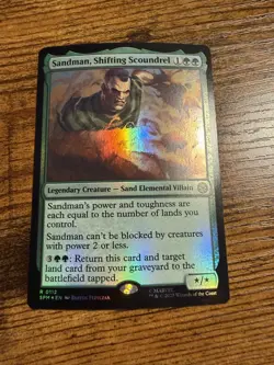 MTG Magic The Gathering Spider-Man Rare FOIL Sandman Shifting Scoundrel - Image 1