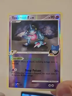 Pokemon TCG - Toxicroak G 40/127 Lv. 40 - Platinum (2009) - Reverse Holo - LP - Image 1