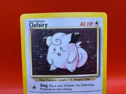 Clefairy Holo - Pokemon Base Set Unlimited - Moderately Played - WOTC Card 1999 - Image 2