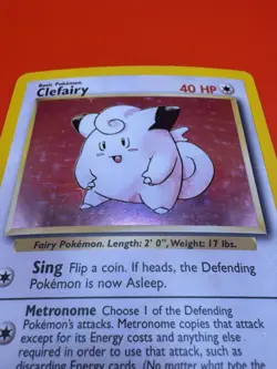 Clefairy Holo - Pokemon Base Set Unlimited - Moderately Played - WOTC Card 1999 - Image 4