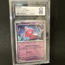 Pokemon WORLD RECORD 1 of 1 Tinkatink 082/182 Reverse Holo Paradox Rift - Image 1