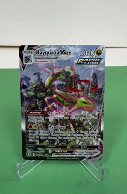 2021 POKEMON EVOLVING SKIES 218/203 RAYQUAZA VMAX ALTERNATE ART MINT - Image 1