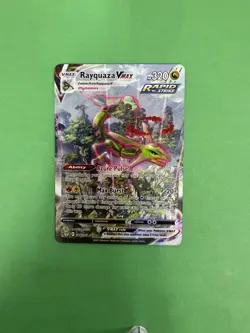 2021 POKEMON EVOLVING SKIES 218/203 RAYQUAZA VMAX ALTERNATE ART MINT - Image 4