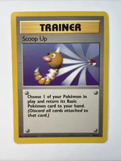 Pokemon TCG Scoop Up TCG Trainer Base Set NM 78/102 Rare Vintage - Image 1