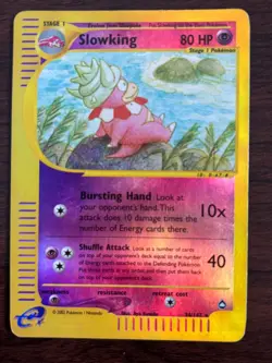 Pokemon 2002 Slowking Aquapolis 34/147 with 80HP - Image 1