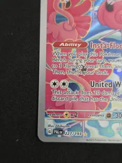 Pokemon TCG Flamigo 227/193 Illustration Rare Paldea Evolved - Image 5