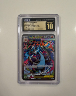 2025 POKEMON MEP EN-ME BLACK STAR PROMO #023 MEGA CHARIZARD X EX CGC 10 PRISTINE - Image 3