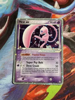Pokemon Mew ex 100/110 EX Holon Phantoms Ultra Rare Holo 2006 SWIRL - Image 1