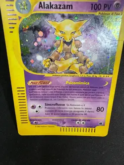 Pokemon Alakazam 1/165 Expedition Rara Holo Unlimited Wizards ITA Carte Vintage - Image 3