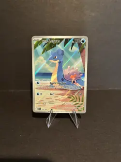 Pokemon TCG Destined Rivals Misty's Lapras 194/182 NM Illustration Rare Holo - Image 1