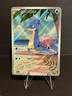 Pokemon TCG Destined Rivals Misty's Lapras 194/182 NM Illustration Rare Holo - Image 2