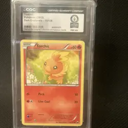 POKEMON WORLD RECORD 1 of 1 TORCHIC 2012 Dark Explorers Common POKEMON 15/108 - Image 1
