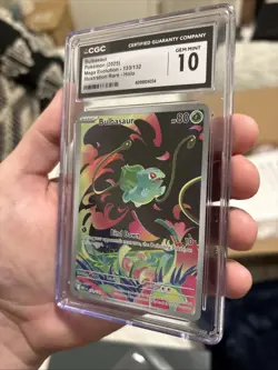 Bulbasaur 133/132 IR CGC Gem Mint 10 Pokemon Mega Evolution - Image 2