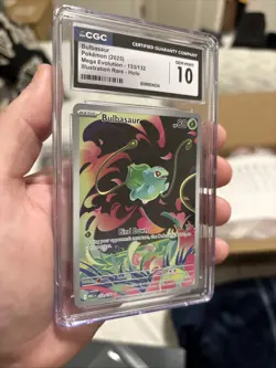 Bulbasaur 133/132 IR CGC Gem Mint 10 Pokemon Mega Evolution - Image 3