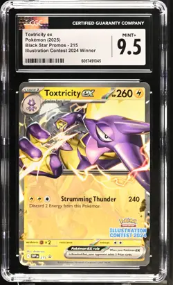 2025 Pokemon Black Star Promos #215 Toxtricity ex CGC 9.5 - Image 1