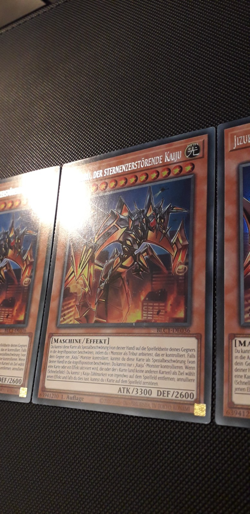 Yu-Gi-Oh! 3x Jizukiru der Sternenzerstorende Kaiju, 1. Auflage, Deutsch, NM-EX - Image 3
