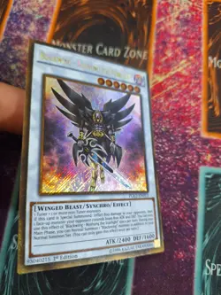 Yu-Gi-Oh! Blackwing - Nothung the Starlight PGL2-EN013 Gold Secret Rare 1st LP - Image 2