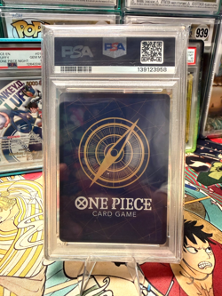 Monkey D. Luffy PSA 9 One Piece English Card OP07-109 2024 Treasure Rare - Image 3