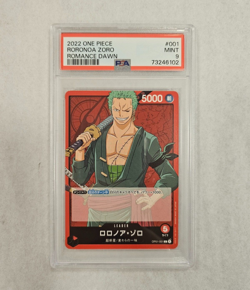 2022 One Piece Roronoa Zoro Romance Dawn #001 PSA 9 - Image 1