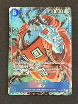 One Piece Jinbe Alt Art OP14-049 THE AZURE SEA'S SEVEN English NM - Image 2