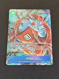 One Piece Jinbe Alt Art OP14-049 THE AZURE SEA'S SEVEN English NM - Image 3