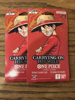 Sleeved Booster Pack - One Piece TCG OP13 Carrying On His Will Factory Sealed - Image 1