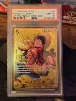 Monkey.D.Luffy (One Piece Japanese Version 2nd Anniversary Set) PSA 10 - Image 2