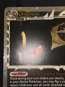 Pokemon Umbreon Prime Ultra Rare Holo 86/90 Undaunted HP100 Evoblast Card 2010 - Image 4