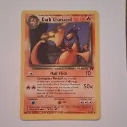 Pokemon TCG Dark Charizard 21/82 Team Rocket Rare Unlimited Regular English Card - Image 1