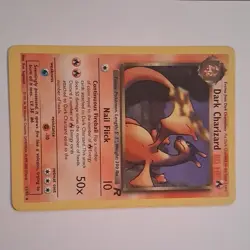 Pokemon TCG Dark Charizard 21/82 Team Rocket Rare Unlimited Regular English Card - Image 2