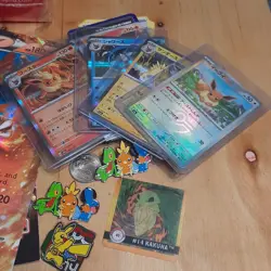 Pokemon Tcg Card Game Random Lot As Is Trading Jumbo, Pins, Japanese And More - Image 3
