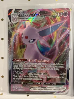 Espeon VMAX 4-Card Lot SWSH07 Fusion Strike Rare Holo VMAX Playset Pokemon TCG - Image 2