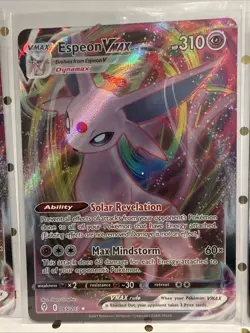 Espeon VMAX 4-Card Lot SWSH07 Fusion Strike Rare Holo VMAX Playset Pokemon TCG - Image 3