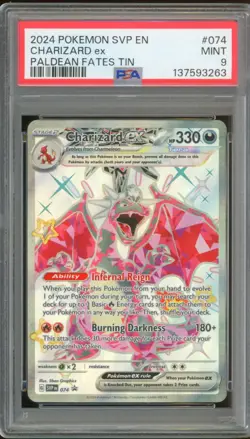 - PSA 9 - Charizard ex 074 Sv: Scarlet & Violet Promo Cards Holo - Image 1