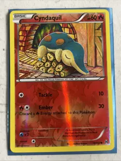 Pokemon TCG Card 2015 Breakthrough - Cyndaquil 18/162 Reverse Holo - Image 1