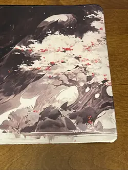 MTG Playmat 24x14 in Stitched Edges Shadow Dragon for TCG Card Game - Image 2