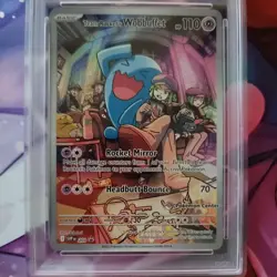 Team Rockets Wobbuffet 203 Destined Rivals ETB Promo Card Pokemon Center PSA 10 - Image 3