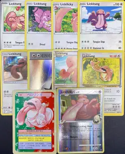 10x Pokemon Cards Lickilicky LIckitung Lot - Holo Rare XY Vintage Topsun TCG - Image 1
