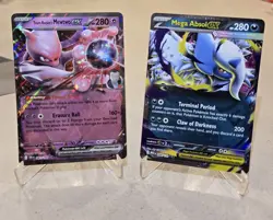 (2 card Lot) Team Rockets Mewtwo ex 081/182 & Mega Absol ex 086/132 Pokemon TCG - Image 1