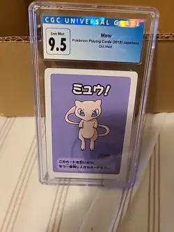 CGC 9.5 Gem Mint Mew 2019 Pokemon Japanese Old Maid Playing Card - Image 1