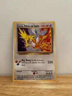 Pokemon Jumbo Promo Card Articuno, Moltres Zapdos OG 1999-2000 Ungraded - Image 1