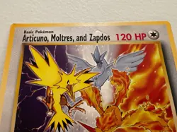 Pokemon Jumbo Promo Card Articuno, Moltres Zapdos OG 1999-2000 Ungraded - Image 2