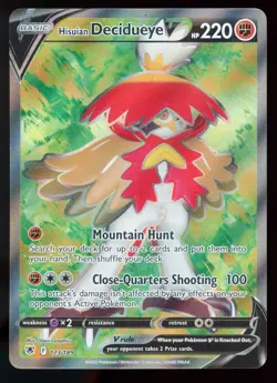 Hisuian Decidueye V 173/189 Astral Radiance Ultra Rare Full Art Pokemon Card - Image 1