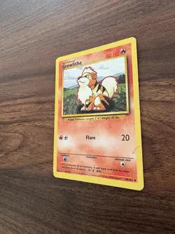 Pokemon TCG Growlithe Base Set 28/102 Regular Unlimited Uncommon Card MP - Image 4